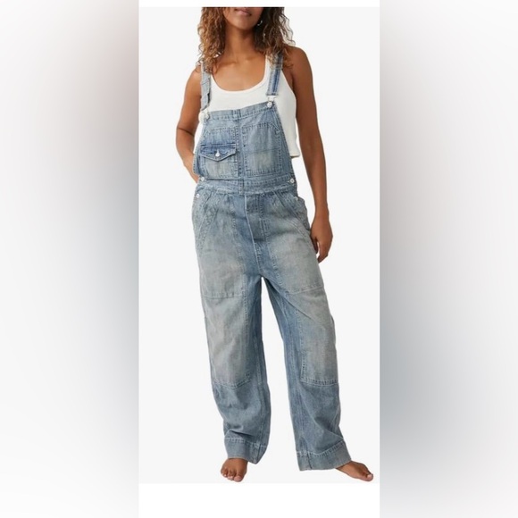 Free People Denim - FREE PEOPLE x We the free Murphy utility overalls size extra small
